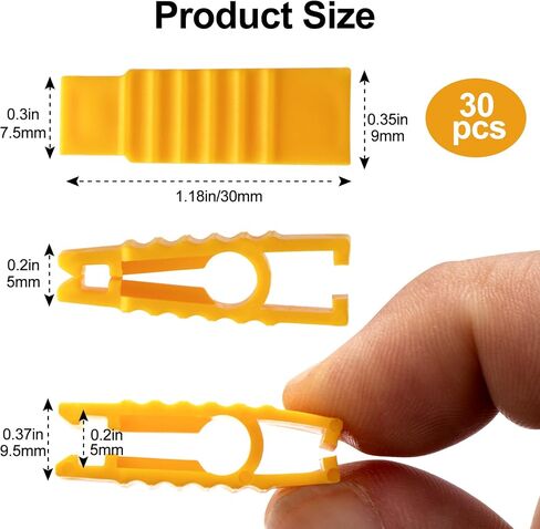 30 Pcs Automobile Fuse Pullers Yellow Fuse Extraction Tools Mini Plastic Fuse Pullers for Car Motorcycle Truck SUV Automotive Fuses Replacement in Saudi Arabia