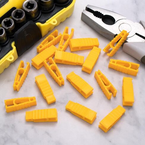 30 Pcs Automobile Fuse Pullers Yellow Fuse Extraction Tools Mini Plastic Fuse Pullers for Car Motorcycle Truck SUV Automotive Fuses Replacement in Saudi Arabia