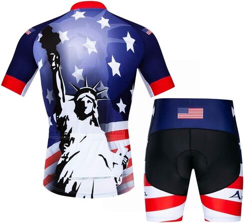 Cycling Jersey Set Men Short Sleeve MTB Bike Clothing Bicycle Shirts Padded Shorts in Saudi Arabia