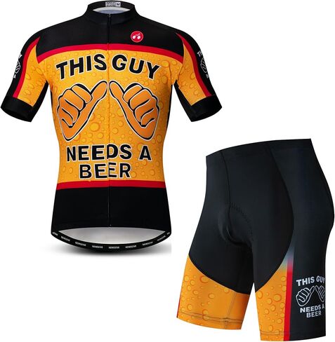 Cycling Jersey Set Men Short Sleeve MTB Bike Clothing Bicycle Shirts Padded Shorts in Saudi Arabia