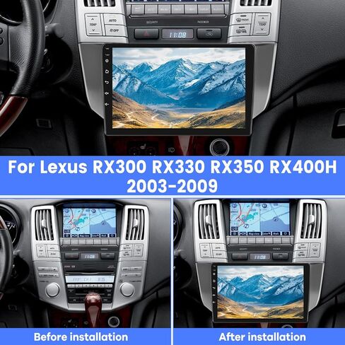 [2G+64G] Car Radio for Lexus RX300 RX330 RX350 RX400H 2003-2009, Android 13 Touch Screen Car Play Stereo, Carplay/Android Auto/EQ Audio/SWC/Bluetooth + AHD Backup Camera in Saudi Arabia