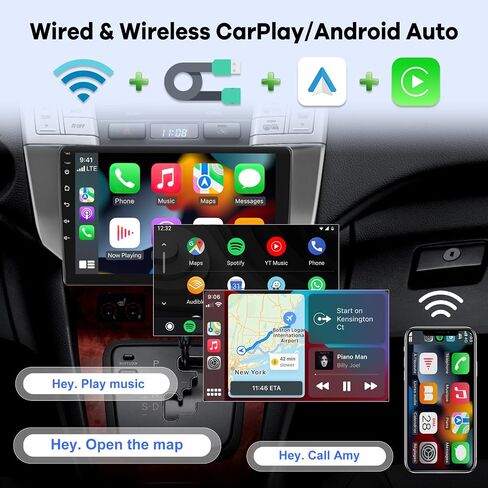 [2G+64G] Car Radio for Lexus RX300 RX330 RX350 RX400H 2003-2009, Android 13 Touch Screen Car Play Stereo, Carplay/Android Auto/EQ Audio/SWC/Bluetooth + AHD Backup Camera in Saudi Arabia