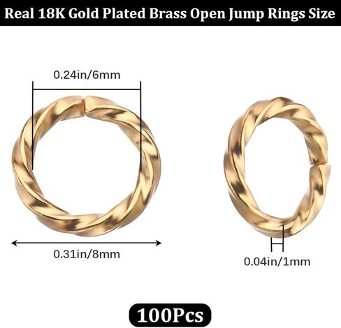 CREATCABIN 80Pcs Open Jump Rings 925 Sterling Silver Small Connectors 4 Sizes with Plastic Container Charm Jump Ring Round Bulk for Jewelry Making Craft Bracelet Necklace Earring DIY 3mm 4mm 5mm 6mm in Saudi Arabia