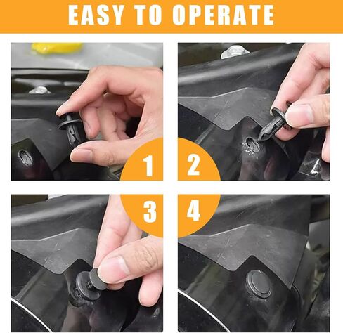 Bumper Retainer Clips, 120PCS Plastic Clips for Car, Auto Clips Fasteners Push Retainer Kit, 6 Sizes Auto Parts Push Pin Rivets Set, Car Bumper Door Trim Panel Fender Clips with Fastener Removal Tool in Kuwait