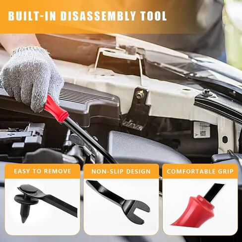 Bumper Retainer Clips, 120PCS Plastic Clips for Car, Auto Clips Fasteners Push Retainer Kit, 6 Sizes Auto Parts Push Pin Rivets Set, Car Bumper Door Trim Panel Fender Clips with Fastener Removal Tool in Kuwait