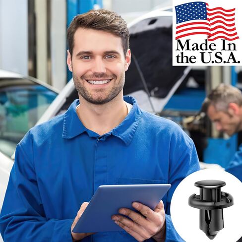 Bumper Retainer Clips, 120PCS Plastic Clips for Car, Auto Clips Fasteners Push Retainer Kit, 6 Sizes Auto Parts Push Pin Rivets Set, Car Bumper Door Trim Panel Fender Clips with Fastener Removal Tool in Kuwait