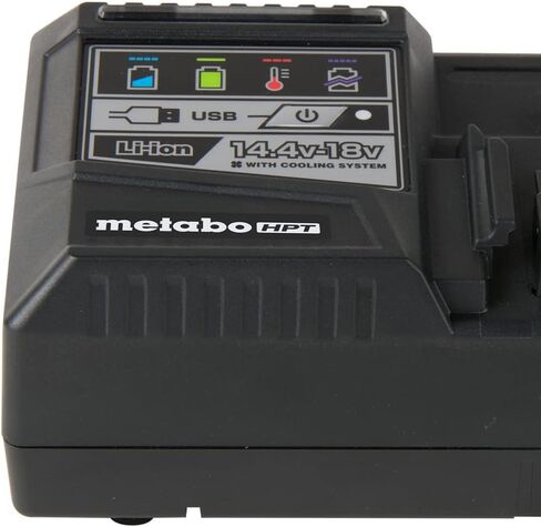 Metabo HPT Battery (2-Pack) and Charger Combo Kit, 18V - 3.0Ah Lithium Ion Batteries, Rapid Charger w/USB Port (UC18YSL3SM) in Saudi Arabia