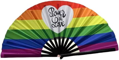 Bamboo Pride Rave Clacking Folding Hand Fan in Saudi Arabia