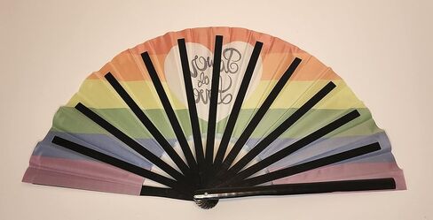 Bamboo Pride Rave Clacking Folding Hand Fan in Saudi Arabia