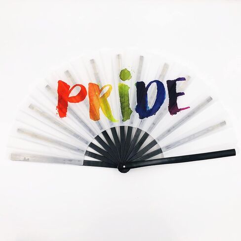 Bamboo Pride Rave Clacking Folding Hand Fan in Saudi Arabia