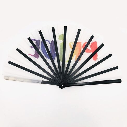 Bamboo Pride Rave Clacking Folding Hand Fan in Saudi Arabia