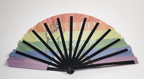 Bamboo Pride Rave Clacking Folding Hand Fan in Saudi Arabia