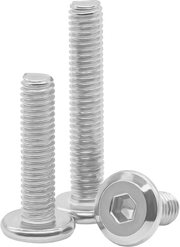 M6 x 30mm 30Pcs Flat Head Hex Socket Cap Screws Bolts,Full Machine Thread Coverage，304 Stainless Steel (with Hex Spanner) in Saudi Arabia
