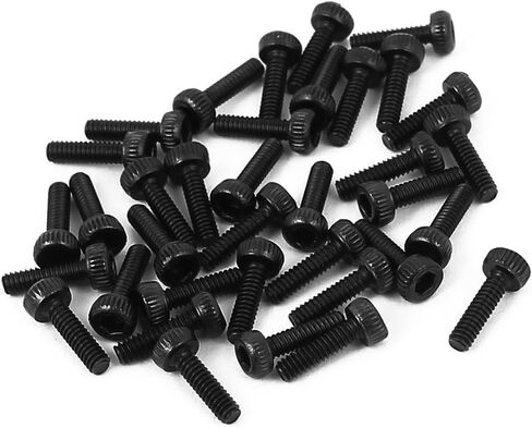 Uxcell M2x15mm 14.9 سبائك الصلب عرافة المقبس رئيس مخرش غطاء برغي الترباس الأسود 50 قطعة in Kuwait