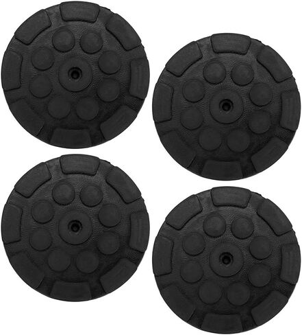 4 Pcs Car Auto Jacking Lift Pads, Car Round Rubber Arm Pads Auto Jacking Lift Pads, Universal Black Jack Stand Pads for Safe Lifting Weightlifter Accessories in Kuwait