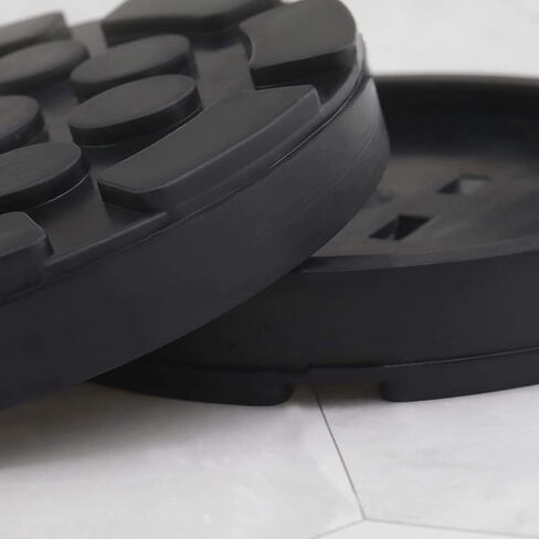 4 Pcs Car Auto Jacking Lift Pads, Car Round Rubber Arm Pads Auto Jacking Lift Pads, Universal Black Jack Stand Pads for Safe Lifting Weightlifter Accessories in Kuwait