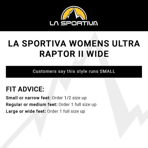 La Sportiva Women's Ultra Raptor II Trail Running Shoes, Ink/Topaz, 9 Wide in Saudi Arabia