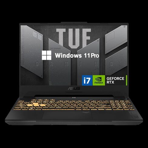 ASUS TUF 15.6 i7 RTX 4070 Premium Gaming Laptop, 15.6" FHD 1920 * 1080 144Hz, Intel i7-13620H (Beats Intel i9-12900), NVIDIA GeForce RTX 4070, 64GB DDR5, 4TB SSD, RGB Backlit Keyboard, Windows 11 Pro in Kuwait