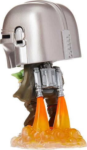 Funko Pop! Star Wars: The Mandalorian - Mandalorian Flying with The Child, Grey in Saudi Arabia