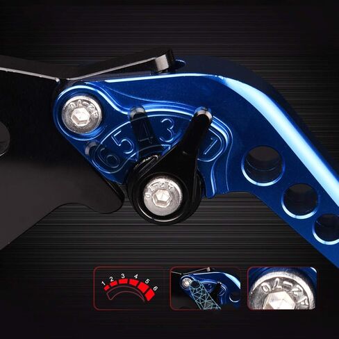 Adjustable Brake Clutch Levers for Yamaha YZF R6 1999-2004, YZF-R1 2002-2003, YZF600R Thundercat, TRX850 1996-2000 (Black) in Saudi Arabia