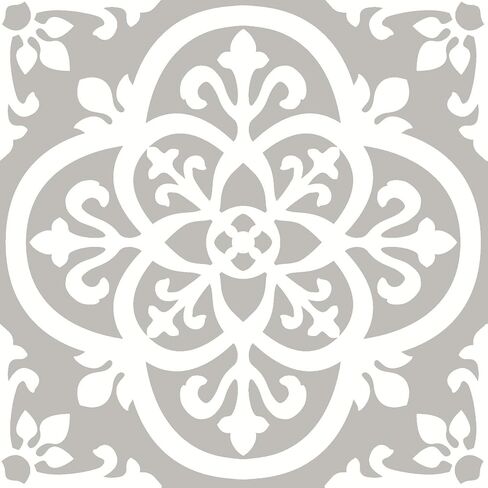 FloorPops FP2475 Gothic Peel & Stick Floor Tiles, Black in Saudi Arabia