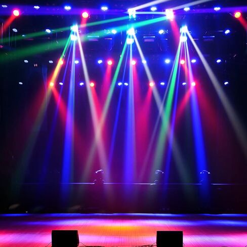 Spider Moving Head DJ Light, 8 LEDs Beam Stage Lights RGBW, Sound Activated/DMX-512 Control for Party, Church, Event, Concert Club Event Lighting in Saudi Arabia