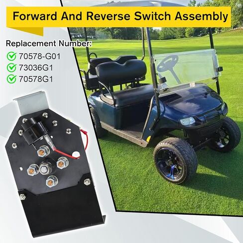 مجموعة مفاتيح أمامية وعكسية 36 فولت 73036G1 متوافقة مع 1994-UP (1994 غير متضمنة) EZGO Medalist TXT Coastal Fleet MPT 800 Clays Car ST Sport Model Golf Cars استبدال 70578G02 70578G01 in Kuwait