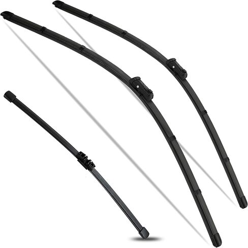 استبدال مساحات الزجاج الأمامي من WINNERS متوافق مع 2019 2020 2021 2022 2023 BMW X7، شفرات ممسحة النافذة لسيارتي، تشمل الجبهة 26 بوصة، 20 بوصة والخلفية 16 بوصة، نمط OE in Kuwait