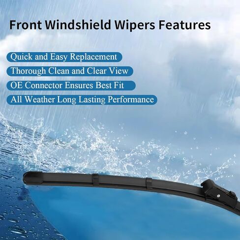 استبدال مساحات الزجاج الأمامي من WINNERS متوافق مع 2019 2020 2021 2022 2023 BMW X7، شفرات ممسحة النافذة لسيارتي، تشمل الجبهة 26 بوصة، 20 بوصة والخلفية 16 بوصة، نمط OE in Kuwait