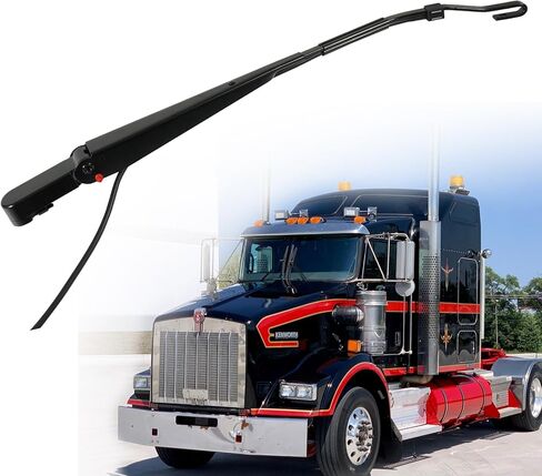 MIKODA 602-5404 ذراع ممسحة الزجاج الأمامي (جانب الراكب الأمامي الأيمن) مناسب لـ Kenworth T600 T600A T660 T800 2006-2012 استبدال 6025404 S-21689 HLK7008 R23102913 in Kuwait