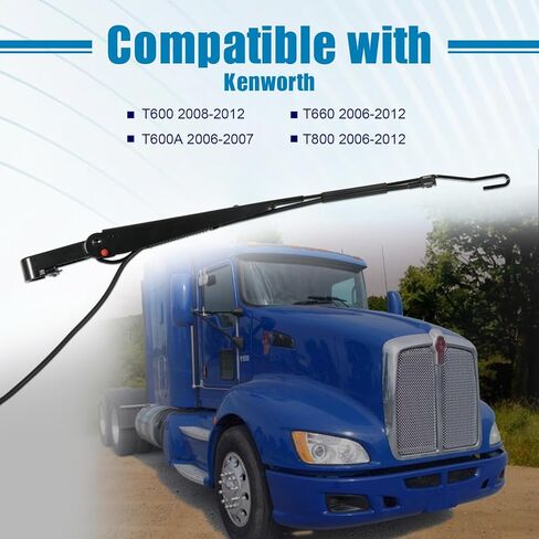 MIKODA 602-5404 ذراع ممسحة الزجاج الأمامي (جانب الراكب الأمامي الأيمن) مناسب لـ Kenworth T600 T600A T660 T800 2006-2012 استبدال 6025404 S-21689 HLK7008 R23102913 in Kuwait