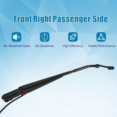 MIKODA 602-5404 ذراع ممسحة الزجاج الأمامي (جانب الراكب الأمامي الأيمن) مناسب لـ Kenworth T600 T600A T660 T800 2006-2012 استبدال 6025404 S-21689 HLK7008 R23102913 in Kuwait