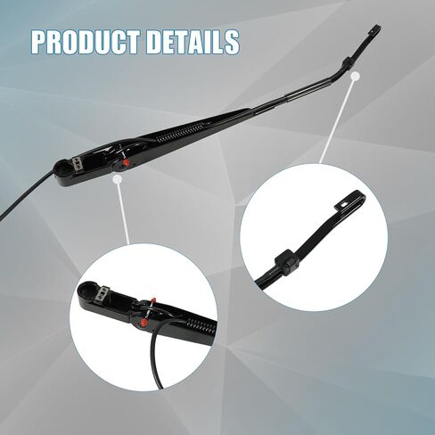 MIKODA 602-5404 ذراع ممسحة الزجاج الأمامي (جانب الراكب الأمامي الأيمن) مناسب لـ Kenworth T600 T600A T660 T800 2006-2012 استبدال 6025404 S-21689 HLK7008 R23102913 in Kuwait