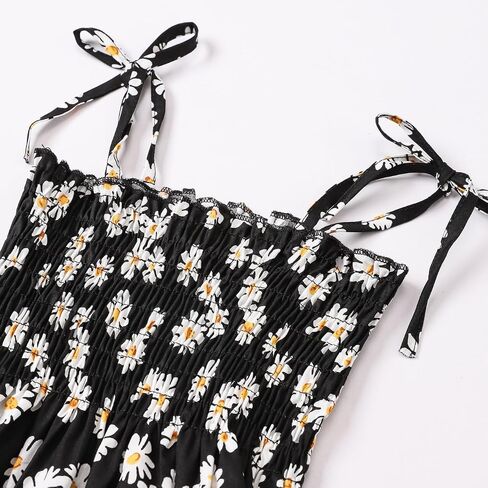 Girls Dresses, Toddler Dress, Little Toddler Girls' Flower Summer Strap Dresses,Backless Cute Floral Sundress for Kids in Kuwait
