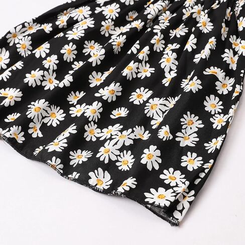 Girls Dresses, Toddler Dress, Little Toddler Girls' Flower Summer Strap Dresses,Backless Cute Floral Sundress for Kids in Kuwait