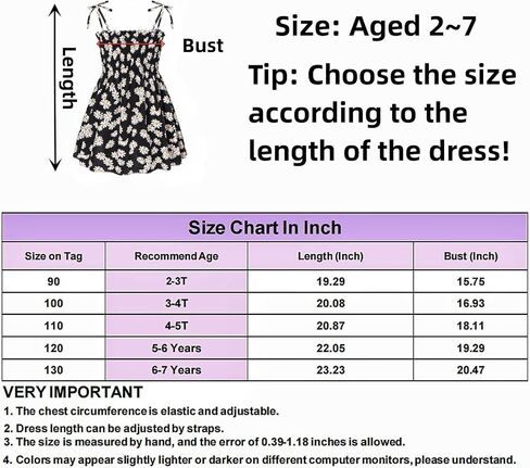 Girls Dresses, Toddler Dress, Little Toddler Girls' Flower Summer Strap Dresses,Backless Cute Floral Sundress for Kids in Kuwait