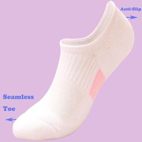 ANCHOVY Women's Socks Performance Cushioned Athletic Ankle Socks No Show Running Socks Low Cut Socks for Men&Women,5-9#C1021 in Saudi Arabia