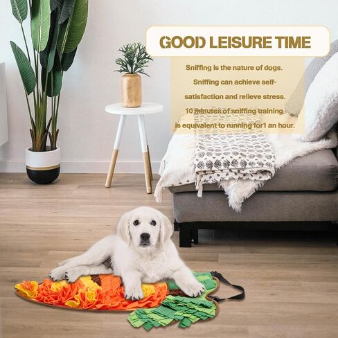 Snuffle Mat for Dogs, Dog Snuffle Mat for Small Medium Breed Dogs, Puppy Snuffle Mat Encourages Natural Foraging Skills, Stress Release, Dog Enrichment Toys, Non-Slip in Saudi Arabia