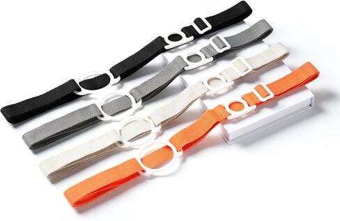 حزام حامل الأكواب وحزام الكتف لزجاجة المياه النقية وزجاجة مشروبات زنبركية طبيعية، رقبة طويلة وحامل مياه قابل للتعديل للمشي والتنزه والتخييم 4 عبوات in Kuwait