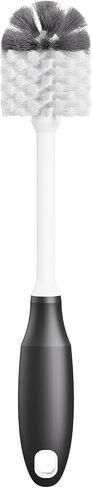 Baby Bottle Cleaning Brush with Replaceable Brush Head, Long Handle Water Bottles Scrubbers, Cup and Glass Brushes Cleaner for Washing and Scrubbing, 1 Pack in Saudi Arabia