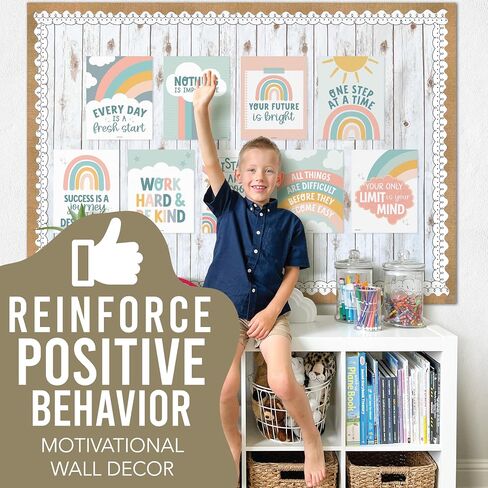 9 Boho Classroom Motivational Posters For Classroom Decor - Inspirational Posters For Classroom Posters Middle School Posters, Positive Posters For Classroom Decorations For Teachers Elementary in Saudi Arabia