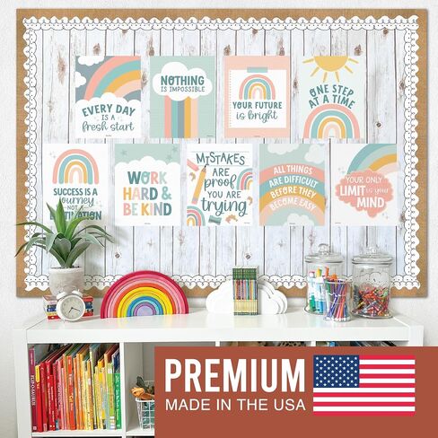 9 Boho Classroom Motivational Posters For Classroom Decor - Inspirational Posters For Classroom Posters Middle School Posters, Positive Posters For Classroom Decorations For Teachers Elementary in Saudi Arabia