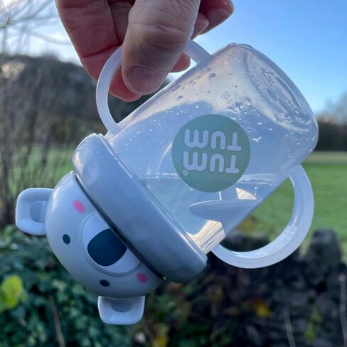 TUM TUM Tippy Up Free Flow Sippy Cup (No Valve), Sippy Cup for Toddlers, 200ml, BPA Free (Kev Koala) 200ml in Saudi Arabia