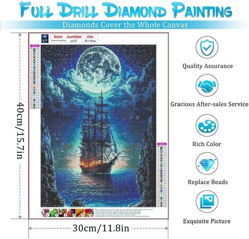 مجموعات الرسم الماسي للبالغين، مجموعات الفن الماسي الزهري للأطفال المبتدئين DIY 5D الحفر الكامل كريستال حجر الراين الفنون والحرف جوهرة الفن اللوحة مع نقاط الماس ديكور جدار المنزل 11.8 × 15.7 بوصة in Saudi Arabia