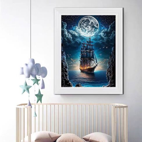 مجموعات الرسم الماسي للبالغين، مجموعات الفن الماسي الزهري للأطفال المبتدئين DIY 5D الحفر الكامل كريستال حجر الراين الفنون والحرف جوهرة الفن اللوحة مع نقاط الماس ديكور جدار المنزل 11.8 × 15.7 بوصة in Saudi Arabia