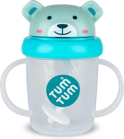 TUM TUM Tippy Up Free Flow Sippy Cup (No Valve), Sippy Cup for Toddlers, 200ml, BPA Free (Kev Koala) 200ml in Saudi Arabia