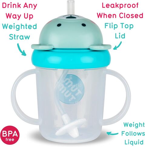 TUM TUM Tippy Up Free Flow Sippy Cup (No Valve), Sippy Cup for Toddlers, 200ml, BPA Free (Kev Koala) 200ml in Saudi Arabia