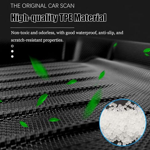 KIKIMO لـ Tesla Model X Frunk Mats Mats 6/7 Seater & Model X Plaid 2024 2023 2022، لملحقات Tesla Model X، غطاء خلفي للمقعد لتخزين جميع الأحوال الجوية مع مسند الظهر حصيرة مخصصة مناسبة لـ Tesla in Kuwait