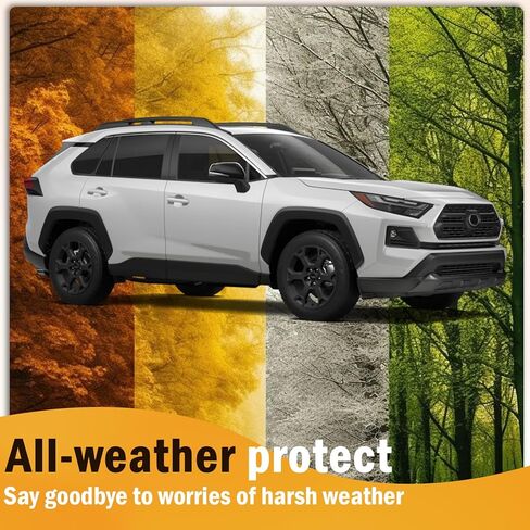 بطانة كارسا للشحن مع سجادات مسند الظهر 2 في 1 لملحقات Toyota RAV4 2019-2024، أغطية خلفية لمقعد السيارة من مادة TPE مناسبة لجميع الأحوال الجوية لـ RAV4 in Kuwait