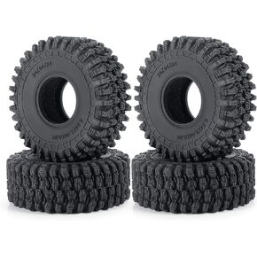 Wheel Tires Crawler Tires for TRX4M / SCX24 Upgrade Parts,64 * 24mm